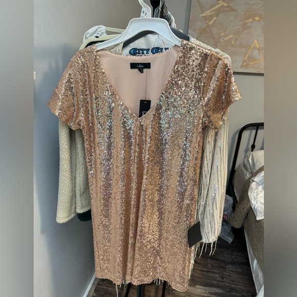 Lulus Dresses & Skirts - Lulus NWT Rose Gold Sequin Dress